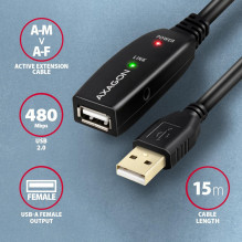 CABLE USB2.0 A-M / A-F ACTIVE / 15M ADR-215 AXAGON