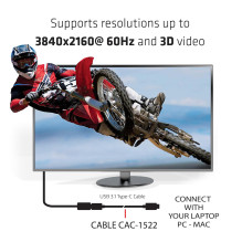 CABLE USB-C TO USB-C 1M / M / M CAC-1522 CLUB3D