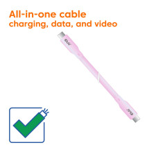 CABLE USB-C TO USB-C 2M / M / M PINK CAC-3002 CLUB3D