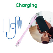 CABLE USB-C TO USB-C 2M / M / M PINK CAC-3002 CLUB3D