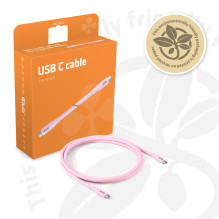 CABLE USB-C TO USB-C 2M / M / M PINK CAC-3002 CLUB3D