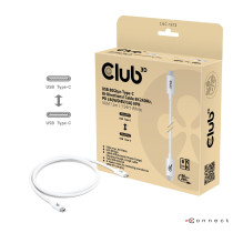 CLUB3D LAIDAS USB-C Į USB-C 1.2M / BALTA CAC-1572 CLUB3D LAIDAS USB-C Į USB-C 1.2M / BALTA CAC-1572