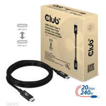 CLUB3D USB-C Į USB-C JUNGTIS 2M / M / M CAC-1575 CLUB3D USB-C Į USB-C JUNGTIS 2M / M / M CAC-1575