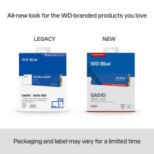 M.2 SSD - Western Digital Blue SA510 2TB 560 MB / s Skaityti 520 MB / s Rašyti Juodas