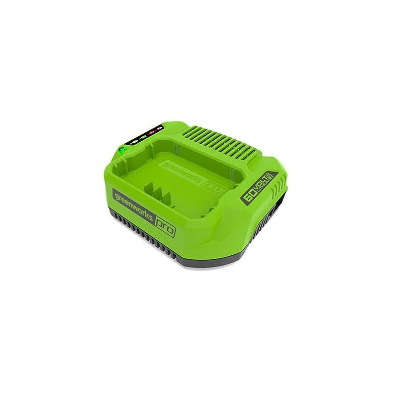 Charger - Greenworks 60V 2A G60UC Lithium-Ion Battery Charger With Overload Protection - Black
