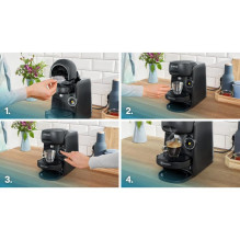 Coffee Machine - Bosch Tassimo TAS162E 0.7L Water Tank, Auto Cleaning, Black