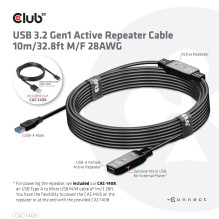 USB3.2 kartotuvo laidas 10M / M / F CAC-1405 CLUB3D USB3.2 kartotuvo laidas 10M / M / F CAC-1405 CLUB3D