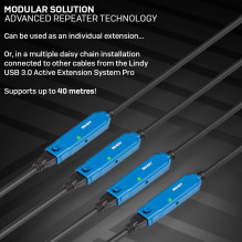 CABLE USB3 EXTENSION 10M / 43157 LINDY