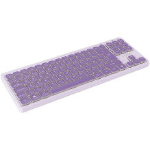 CANYON klaviatūra OnType 10 žemo profilio EN laidinė violetinė