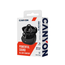 CANYON OWS ausinės su ausų spaustukais OnFlow 14 juodos