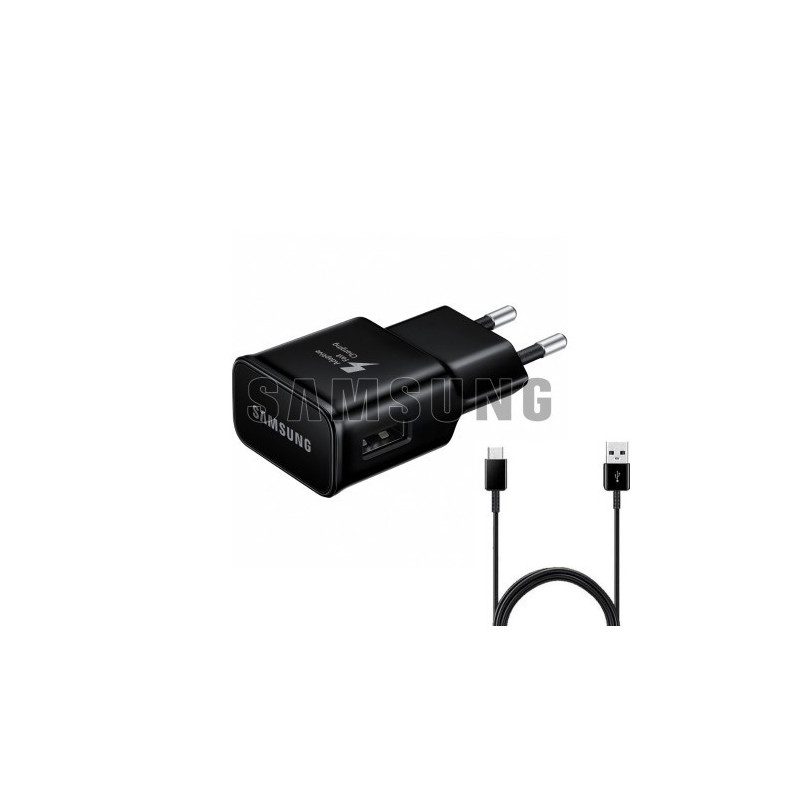 Įkroviklis Samsung TA200NBE juodas 15W (incl. packing) + Type-C laidas / 100% Genuine /