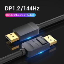 KABELIS DP 1M / JUODAS HACBF VENTICIJA
