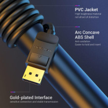 CABLE DP 1M / BLACK HACBF VENTION CABLE DP 1M / BLACK HACBF VENTION