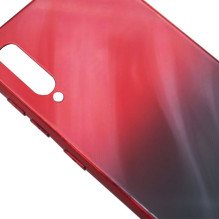 Evelatus Samsung Galaxy A50 Water Ripple Full Color Electroplating Tempered Glass Gradient Red-Black