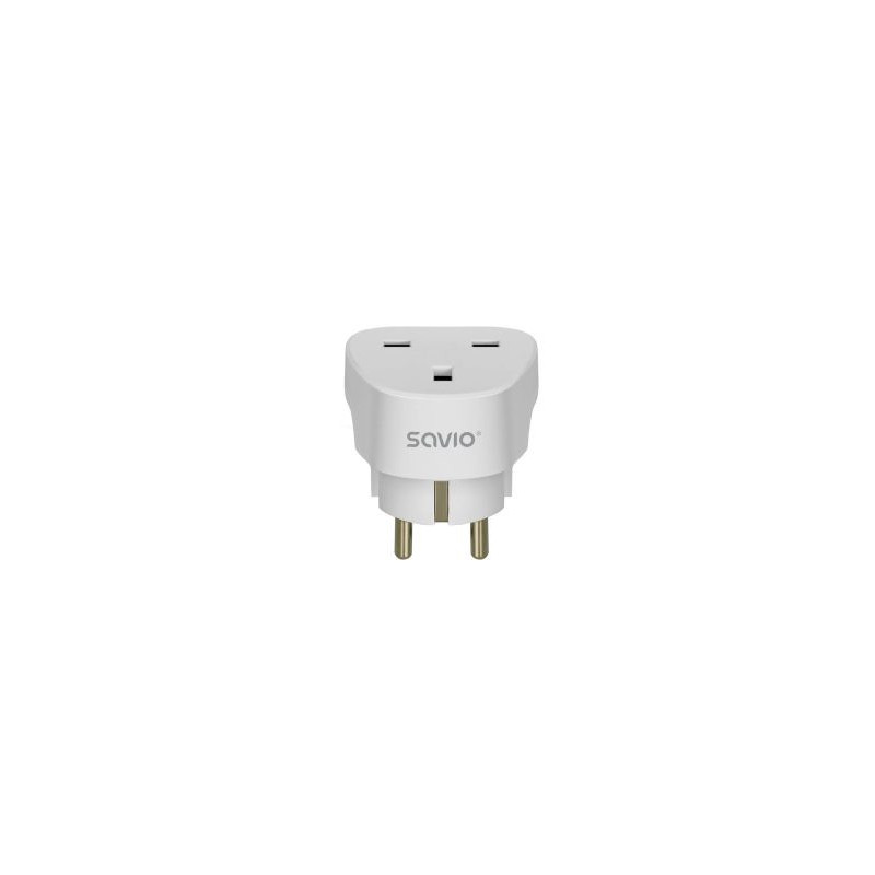 Power adapter SAVIO Travel adapter UK socket - EU plug