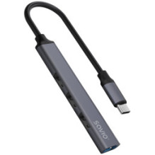 Adapter Savio USB-C - 3 ×...