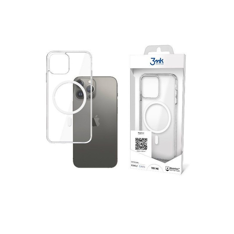 3MK Apple iPhone 13 Pro Max - 3mk Mag dėklas, skaidrus