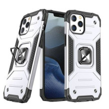 „Wozinsky“ „Apple iPhone 13 Pro“ „Ring Armor“ dėklas su atramėle, tvirtas, sidabrinis