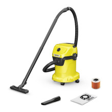 Dulkių siurblys, KARCHER, Įėjimo galia 1000 W, Dulkių talpa 17 l, Būgninis dulkių siurblys, Valymo tipas: sausas ir šlap