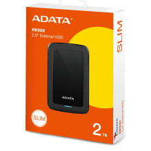 Išorinis HDD, ADATA, HV300, 2TB, USB 3.1, spalva juoda, AHV300-2TU31-CBK