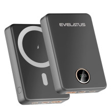 Evelatus Wireless Power Bank 22.5W 10000 mAh Type-C Black Evelatus Wireless Power Bank 22.5W 10000 mAh Type-C Black