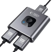 Tech-Protect Tech-Protect HB07 HUB Adapter 2in1 HDMI 4K 60HZ - gray Tech-Protect Tech-Protect HB07 HUB Adapter 2in1 HDMI 4K 60HZ - gray