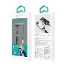Devia Devia cable lanyard 2in1 PD USB-C - Lightning 1,2 m 27W black