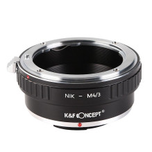 Adapteris - K&F Concept Nikon F-mount į Micro 4 / 3 objektyvo adapteris, aliuminis Adapteris - K&F Concept Nikon F-mount į Micro 4 / 3 objektyvo adapteris, aliuminis