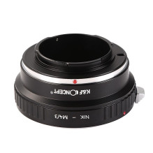 Adapteris - K&F Concept Nikon F-mount į Micro 4 / 3 objektyvo adapteris, aliuminis Adapteris - K&F Concept Nikon F-mount į Micro 4 / 3 objektyvo adapteris, aliuminis