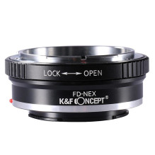 Adapteris - K&amp;F Concept Canon FD į Sony E-mount objektyvo montavimo adapteris, aliuminis