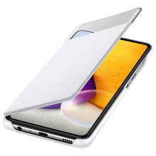 Samsung - Galaxy A72 Smart S View Wallet Cover White Samsung - Galaxy A72 Smart S View Wallet Cover White