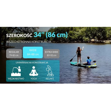 SUP riedlentė „Deska Skatinger Octopus“ 335x86x15 cm, universali SUP riedlentė „Deska Skatinger Octopus“ 335x86x15 cm, universali