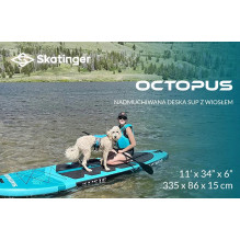 SUP riedlentė „Deska Skatinger Octopus“ 335x86x15 cm, universali SUP riedlentė „Deska Skatinger Octopus“ 335x86x15 cm, universali