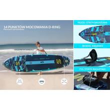 Deska SUP SKATINGER Asiaticus 350x89x15 cm Joga