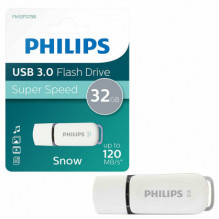 „Philips“ USB 3.0 „Snow Edition“ 32 GB, balta „Philips“ USB 3.0 „Snow Edition“ 32 GB, balta