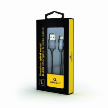 CABLE LIGHTNING TO USB2 1M / CC-USB2S-AMLM-1M-BG GEMBIRD