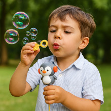 Koala Games G2661 Penguin Bubble Blower With Musical Cap (Random Color)