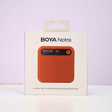 BOYA Notra Voice Recorder with AI Transcription - Orange