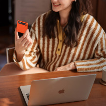 BOYA Notra Voice Recorder with AI Transcription - Orange
