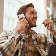 BOYA Notra Voice Recorder with AI Transcription - Orange