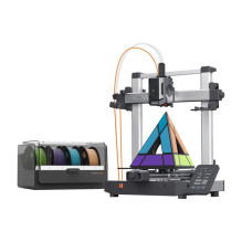 3D Spausdintuvas - Anycubic Kobra 3 V2 Combo, 600 mm / sec, ACE Pro Modulis, 720p Kamera, Juoda