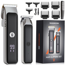 MAXGROOM ZC-F608 plaukų kirpimo mašinėlė su trimeriu – juoda