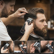 MAXGROOM ZC-F608 plaukų kirpimo mašinėlė su trimeriu – juoda
