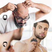 MAXGROOM JK-1688 Electric Shaver for Head and Beard - Black