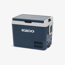 Cooler Box - Igloo ICF 40 38.8L Capacity, AC/DC Power, Lift-Off Lid Electric Blue, Gray