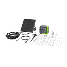 Garden Watering System - RainPoint IK15P Solar Watering Kit, 5W Solar Panel, 15 Plants, Black