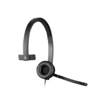Ausinės - Logitech H570e UC Versija Mono USB-A Ausinės Su Triukšmo Naikinimo Technologija Juoda