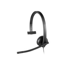 Ausinės - Logitech H570e UC Versija Mono USB-A Ausinės Su Triukšmo Naikinimo Technologija Juoda