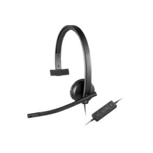 Ausinės - Logitech H570e UC Versija Mono USB-A Ausinės Su Triukšmo Naikinimo Technologija Juoda