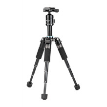Tripod - Fotopro M-5 Mini 2 Tripod with FPH-53P Head, 8 kg Load Capacity, 13.9-48.6 cm, Aluminum Black Tripod - Fotopro M-5 Mini 2 Tripod with FPH-53P Head, 8 kg Load Capacity, 13.9-48.6 cm, Aluminum Black